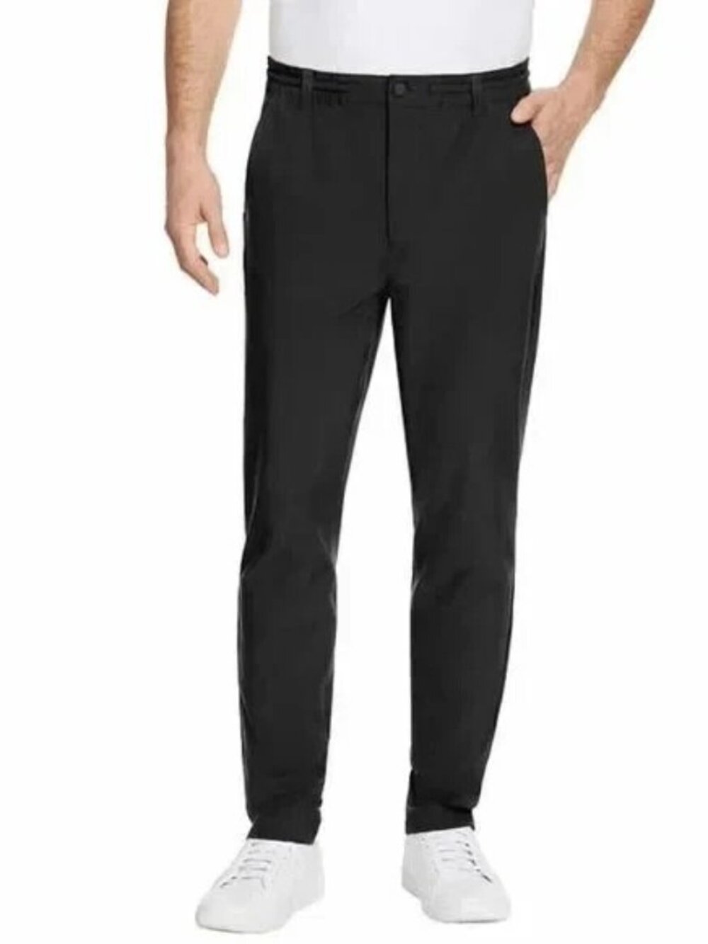 Marc New York Men’s Commuter Slim Fit 4 Way Stretch Pants, Black 36x34